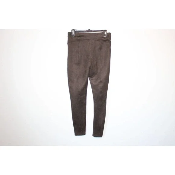 SPANX Faux Suede Leggings Chocolate Brown Pull On Women's Size Medium H14477 - Picture 6 of 15